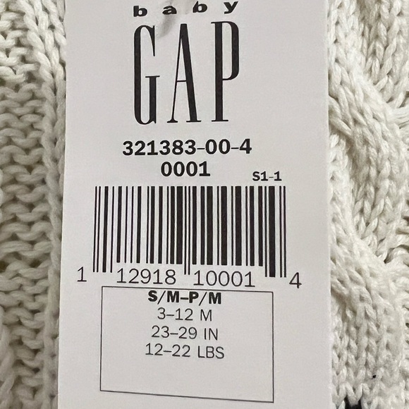 NWT Gap Kids winter motif knit cardigan, size s/m 3-12 months - Picture 6 of 9